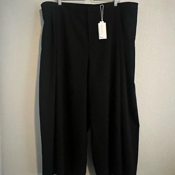 NWT Vince Pleated Front Wool Blend Culottes in Black Size 20 - Picture 4 of 15